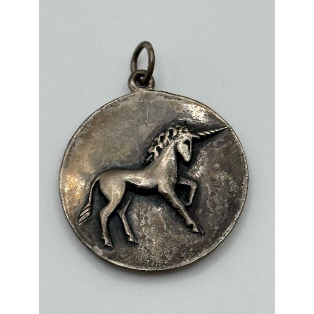 James Avery Sterling Silver Unicorn Pendant Retired - Picture 2 of 8